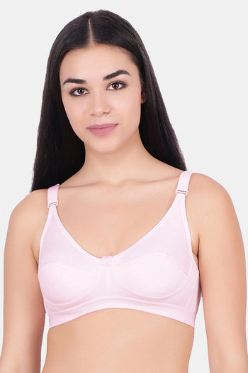 Buy Floret Double Layered Wirefree Minimiser Bra - Pink at Rs.329