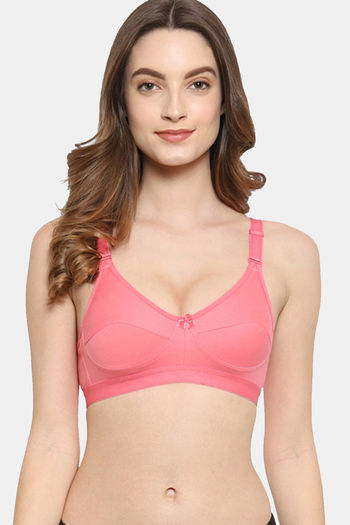Buy Floret Double Layered Non Wired 3/4Th Coverage Minimiser Bra - Rose