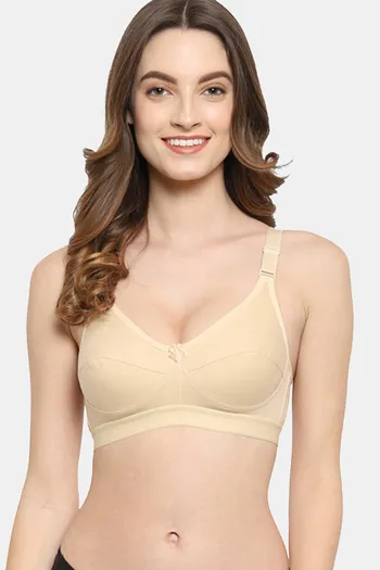Buy Floret Double Layered Non Wired 3/4Th Coverage Minimiser Bra - Skin