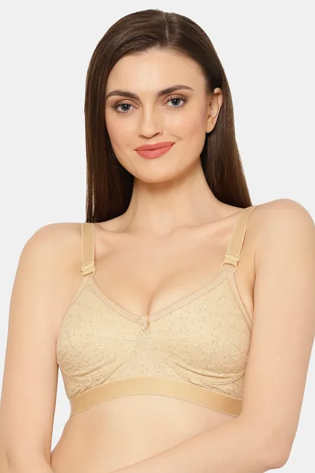 Buy Women's Zivame Plain Wired Hook and Eye Closure Full Coverage Super  Support Bra Online