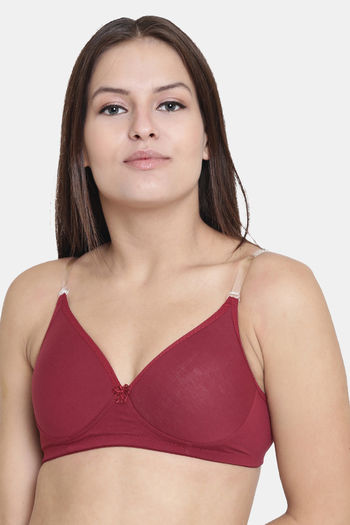 maroon color bra