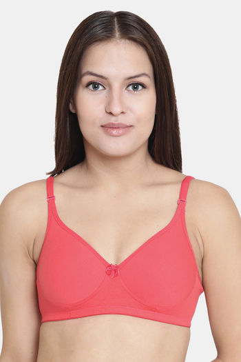 Buy Floret Padded Non-Wired 3/4Th Coverage T-Shirt Bra - Tomato