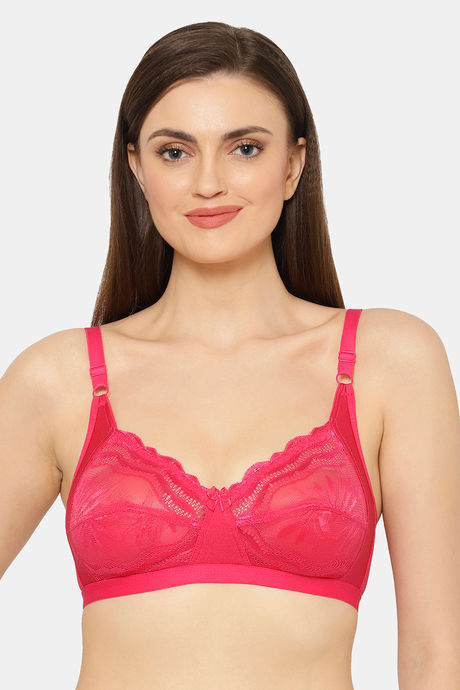 Buy Floret Double Layered Non-Wired 3/4Th Coverage Lace Bra