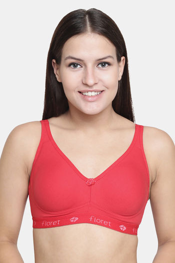 Buy Floret Double Layered Non Wired Full Coverage Minimiser Bra - Royal  Blue1 at Rs.449 online