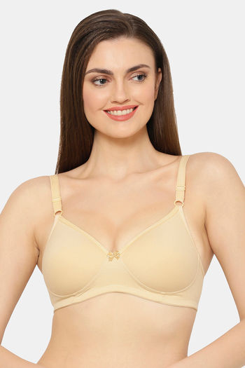 Buy Floret Padded Non-Wired 3/4Th Coverage T-Shirt Bra - Skin at