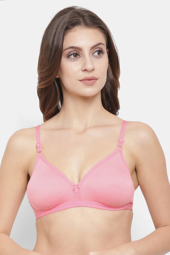 Buy Floret Double Layered Non-Wired Medium Coverage T-Shirt Bra - Rose at  Rs.249 online