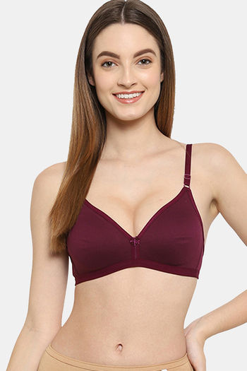 Buy Intimacy Double Layered Non Wired Medium Coverage T-Shirt Bra - Skin at  Rs.270 online