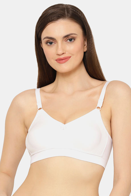 Buy Floret Double Layered Non-Wired Full Coverage Minimiser Bra - White at  Rs.439 online