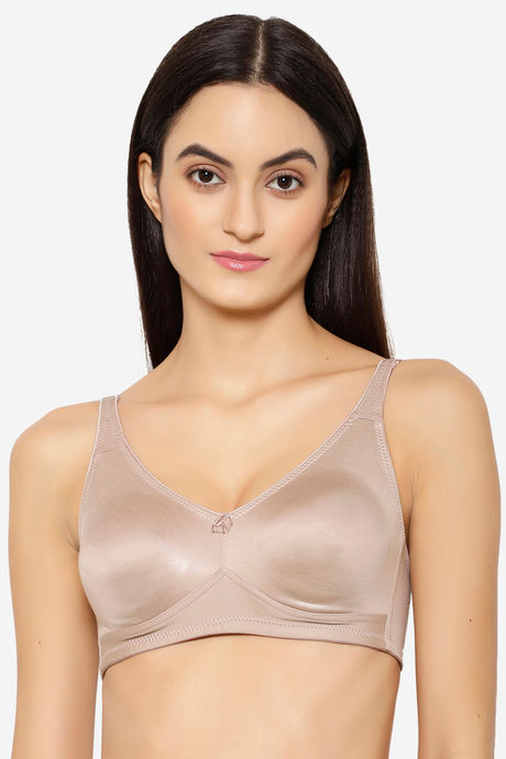 Buy Floret Double Layered Non Wired Full Coverage Minimiser Bra - Pink3 at  Rs.469 online