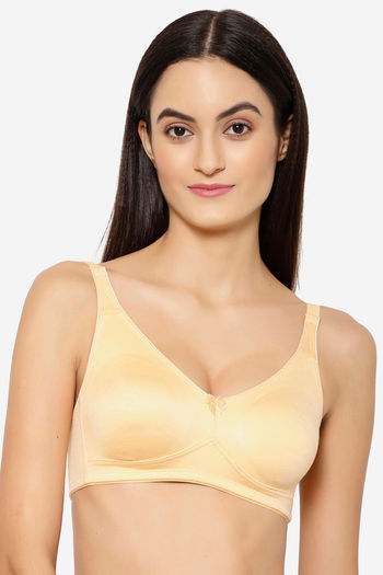 Buy Floret Double Layered Non-Wired Full Coverage Minimiser Bra - Skin at  Rs.539 online