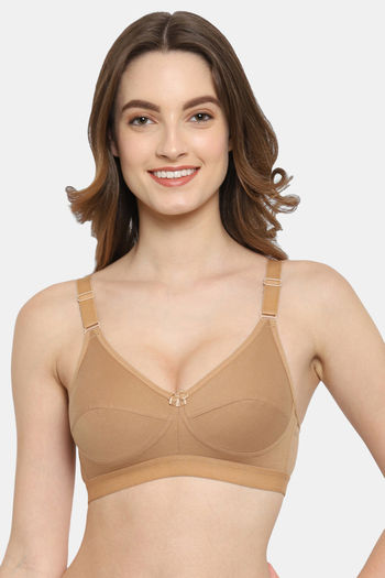 Buy Floret Double Layered Non Wired 3/4Th Coverage T-Shirt Bra - Nude  Tomato at Rs.658 online