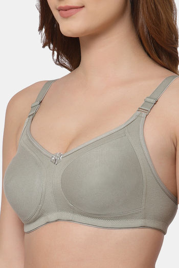 Buy Floret Double Layered Non Wired Full Coverage Super Support Bra -  Iceberg Skin at Rs.898 online