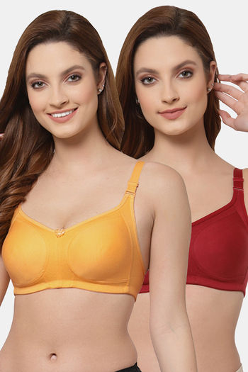 Buy Floret Double Layered Non Wired Full Coverage Super Support