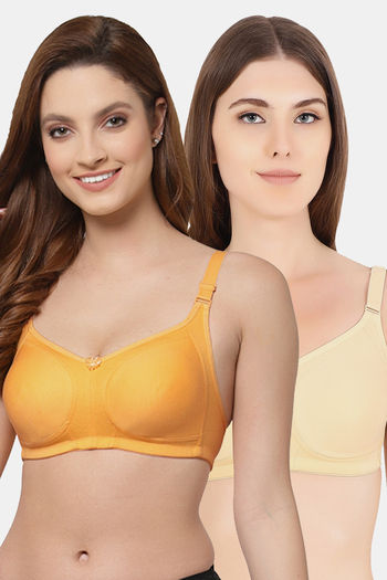 Buy Women's Zivame Orange Non-Wired Full Coverage Super Support