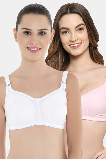 Buy Floret Women's Cotton Non-Wired/Padded Full Coverage Bra