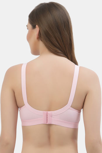 Buy Floret Double Layered Non Wired Full Coverage Super Support Bra -  Magenta Nude at Rs.778 online