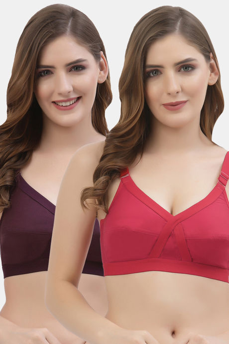 Buy Floret Double Layered Non Wired Full Coverage Super Support