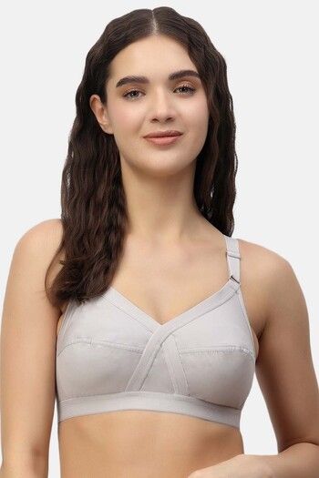 Buy Floret Double Layered Non-Wired Full Coverage Super Support Bra - Ivory