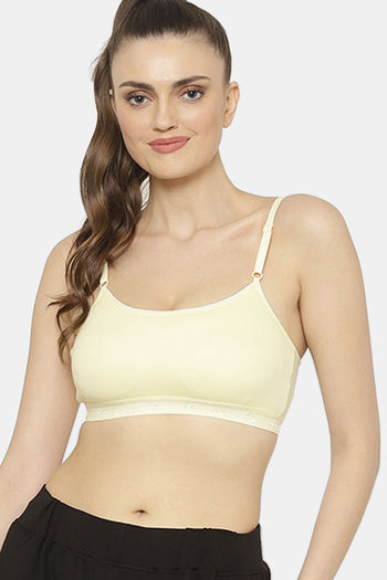 Buy Floret Medium Impact Seamless Sports Bra - Lemon