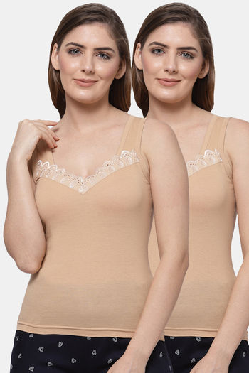 Buy Women Seamless Full Slip Long Spaghetti Strap Basic Camisole Slip Dress  Online at desertcartINDIA