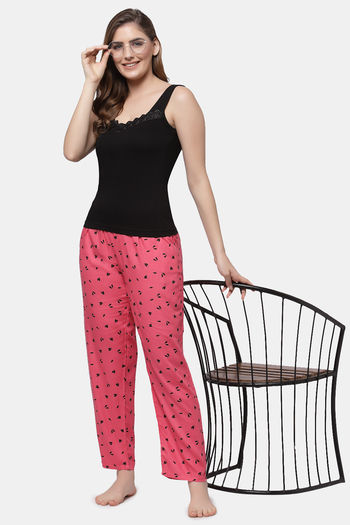 Buy Floret Cotton Camisole (Pack of 2) - Black at Rs.478 online