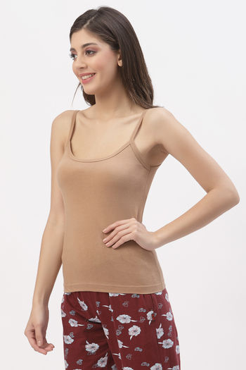 Buy Floret Cotton Camisole (Pack of 2) - Nude Red at Rs.418 online