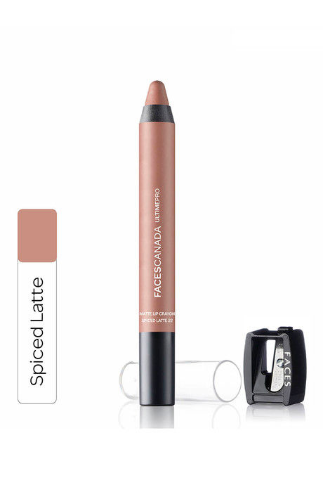 faces pro matte lip crayon spiced latte