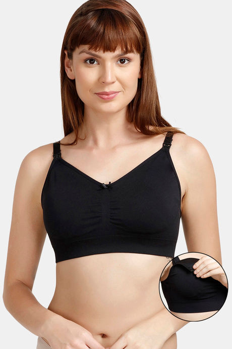 Buy Zivame Maternity Padded Non Wired 3/4th Coverage Maternity / Nursing Bra  - Violet Tulle at Rs.647 online