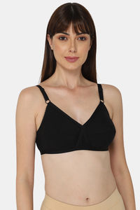 Buy Naiduhall Non Wired Non Padded High Coverage Saree Bra - Black