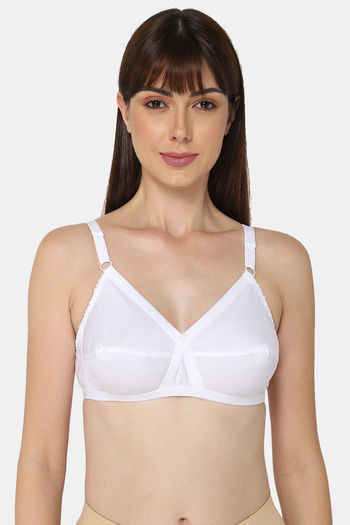 Buy Naiduhall Non Wired Non Padded High Coverage Saree Bra - White