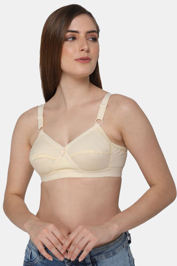 Buy Naiduhall Non Wired Non Padded High Coverage Saree Bra - Skin