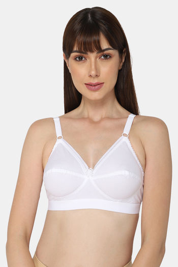 Buy Naiduhall Non Wired Non Padded High Coverage Saree Bra - White