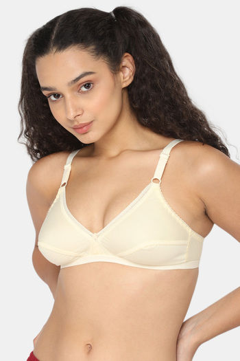 Buy Naidu Hall Women's Polyester Non-Padded, Non-Wired, Moderate Coverage, Molded, with Thin Strap Regular Bra, 1 Piece
