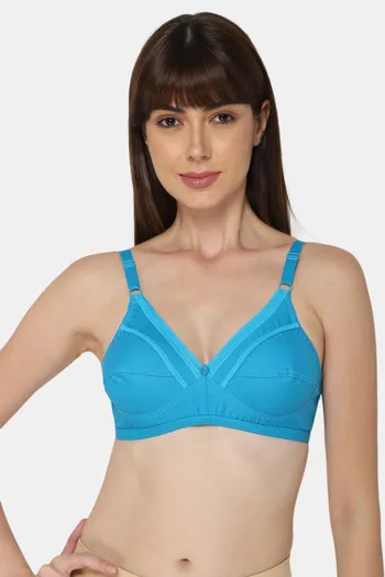 Buy Jockey Seamless Nonwired Non Padded Trendy Bra-Blue at Rs.389 online