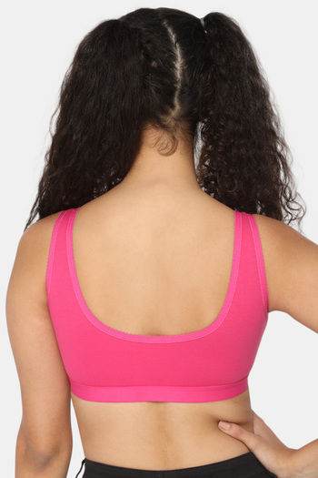 Buy Naidu Hall Single Layered Non Wired 3/4th Coverage T-Shirt Bra -  Fuchsia at Rs.185 online