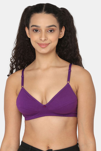 Solid colour wire-free bralettes