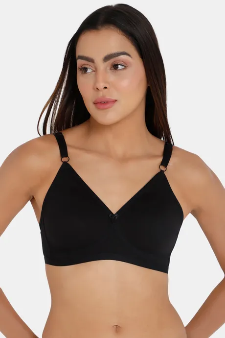 Buy Naidu Hall Double Layered Non Wired Full Coverage Bra - Black