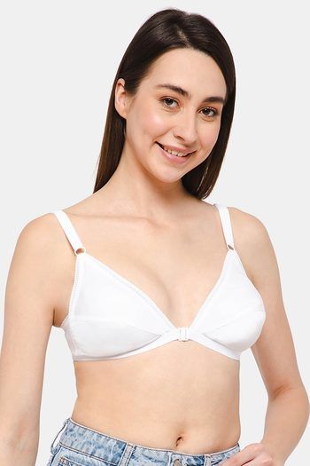 Buy PrettyCat Padded Wired Front Closure Push-Up Bra - Black at Rs.494  online