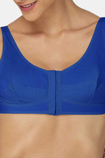 Buy Naidu Hall Double Layered Non Wired Full Coverage Blouse Bra - Blue at  Rs.175 online