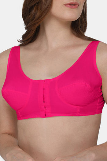 Buy Naidu Hall Double Layered Non Wired Full Coverage Blouse Bra - Red at  Rs.175 online