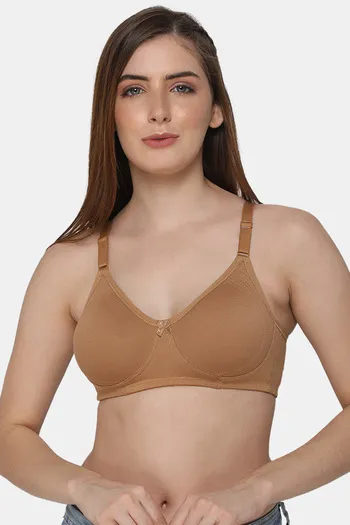 Buy Intimacy Single Layered Non Wired 3/4th Coverage T-Shirt Bra - Dark  Skin at Rs.445 online