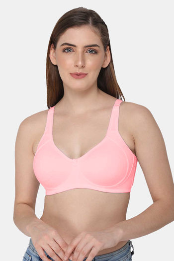 Buy Intimacy Single Layered Non-Wired 3/4Th Coverage T-Shirt Bra - Pink