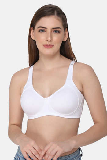 Intimacy Single Layered Non Wired Medium Coverage T-Shirt Bra - White