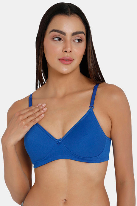 Buy Intimacy Padded Non Wired Medium Coverage T-Shirt Bra - Blue