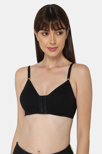 Buy Intimacy Double Layered Non Wired Medium Coverage T-Shirt Bra - Black