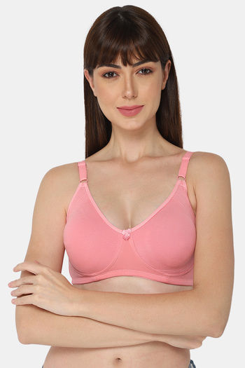 Maroon Clothing Double Layered Non Wired Full Coverage Super Support Bra -  White