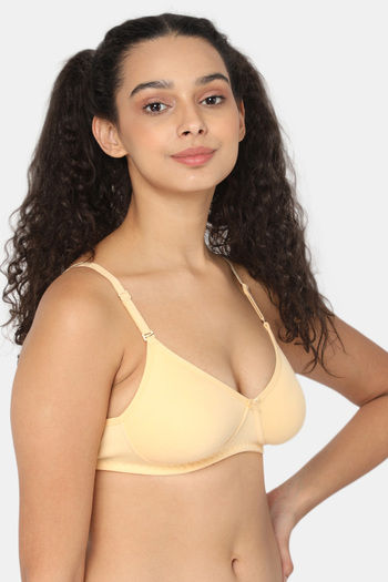 Buy Intimacy Single Layered Non Wired Medium Coverage T-Shirt Bra - Skin at  Rs.290 online