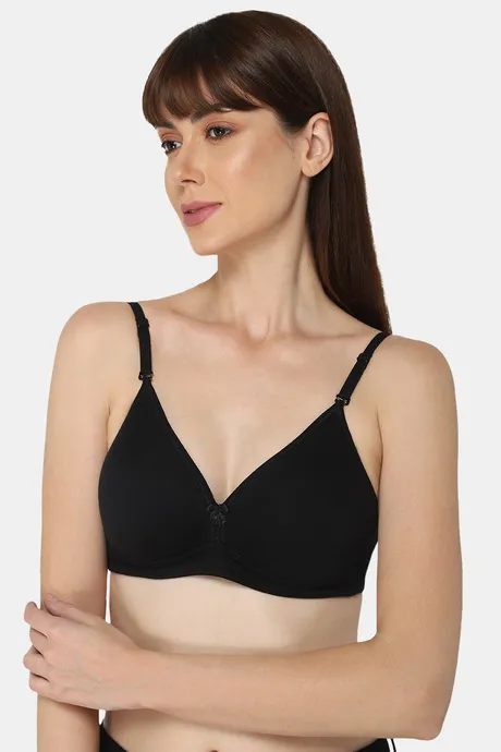 Buy Intimacy Padded Non Wired Demi Coverage Backless Bra - Black at Rs.445  online