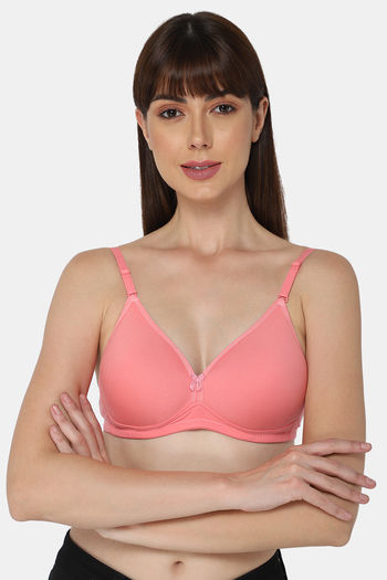 Buy Intimacy Padded Non Wired Demi Coverage Backless Bra Pink At Rs445 Online Bra Online