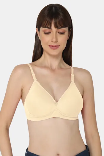 Buy Intimacy Padded Non Wired Demi Coverage Backless Bra - Skin